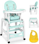 RicoKids Sinco 5in1 turcoaz Scaun de masa bebelusi, inaltator