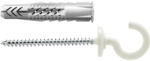 Fischer Univerzális dübel UX RH N 8 x 50 - peremmel és körkampóval (fehér bevonattal), 25 db/csomag (94412) - praktikuskft
