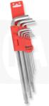 Genius Tools Imbuszkulcs klt. 9 db-os hosszú gömbvégű S2 Genius (HK-09MBS)