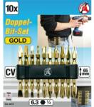 BGS technic Bit készlet 10db-os ", Gold", 65 mm hosszú (9-4813)