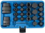 Laser Tools Bit készlet teherautós 3/4", és 1", 24 db-os gépi imbusz+torx+XZN+E-torx(LAS-6891)