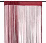 vidaXL Draperii cu franjuri, 2 buc. , 140 x 250 cm, roșu burgund (132409)