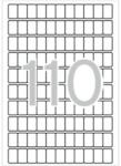 APLI Etikett, 12x18 mm, kerekített sarkú, A5 hordozón, APLI, 1650 etikett/csomag (LCA1860) (01860)