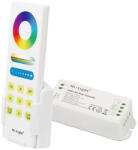 Mi-Light FUT043A RGB Smart LED vezérlő + távirányító, fali tartóval, érintőgombos, 15A, 12-24V DC (FUT043A)