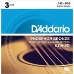 Daddario EJ16 Phb Light 12-53 3 Pack
