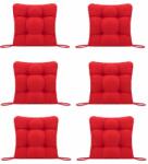 Palmonix Set Perne decorative pentru scaun de bucatarie sau terasa, dimensiuni 40x40cm, culoare Rosu, 6 buc/set (per-rosux6)