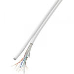 TRU COMPONENTS Hálózati kábel, CAT6 SF/UTP DUPLEX 50m fehér, Tru Components