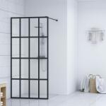 vidaXL Paravan duș walk-in, 140x195 cm, sticlă securizată transparentă (145678)