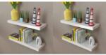 vidaXL Rafturi de perete, 4 buc. , alb, 60 cm (275997) - vidaxl Raft