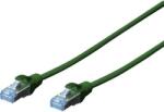 ASSMANN RJ45 Hálózat csatlakozókábel CAT 5e SF/UTP 1x RJ45 dugó - 1x RJ45 dugó 3 m Zöld UL minősített