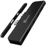 j5create Докинг станция j5create JDD320B, за Surface Pro 4/5/6, USB-A Mini DP, Черен (J5-JDD320B)