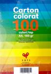 EXTE Carton colorat A4, 10 culori, 160 gr, 100 coli/set Exte IQCCOL16100 (IQCCOL16100)