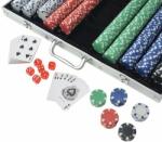 vidaXL Set de poker cu 1000 de jetoane din aluminiu (80183) - izocor