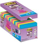 3M Öntapadó jegyzettömb csomag, Z , 76x76 mm, 16x90 lap, 3M POSTIT, Super Sticky , vegyes (LPR330CS) - iroda24