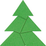 Goki IQ game din piatra Christmas Tree (GOKI57761) - piciulica