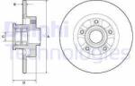 DELPHI Disc frana DELPHI BG9190RSC (BG9190RSC) - automobilus
