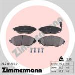 ZIMMERMANN set placute frana, frana disc ZIMMERMANN 24738.200. 2 (24738.200.2)