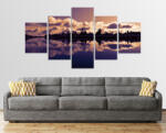  Tiszai Alkonyat 5 Részes Vászonkép 125cm X 70cm (521)