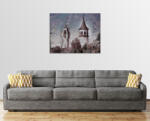  Martfűi Templomok Egyrészes Vászonkép - 70cm X 55cm (135-137)