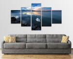  Balatoni Hattyú 5 Részes Vászonkép 125cm X 70cm (455)