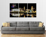  Tűzijáték Győr 5 Részes Vászonkép 125cm X 70cm (330)