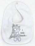 Bambino Casa Лигавник с бродерия Bambino Casa - Paris, Bianco (3358) - ozone