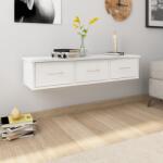 vidaXL Dulap de perete cu sertare, alb extralucios, 88x26x18, 5 cm, PAL (800600) Raft