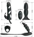 Pretty Love Set Master Hunter pentru Barbati Silicon Negru