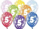 PartyDeco Balon cu numărul 5 aniversar
