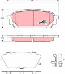 TRW set placute frana, frana disc TRW GDB3395 - automobilus