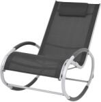 vidaXL Scaun balansoar de exterior, negru, textilenă (47781) Balansoar