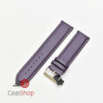  Curea mov piele vitel captușită, cusătură albă 24mm - 206EL2418