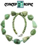  Colier din Crisopraz Neregulat Fatetat - Rotund - Accesorii Argint 925 - concepttropic - 270,00 RON