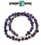  Colier din Sugilit Rotund Fatetat 2, 5x2, 5 mm - Accesorii Gold Filled - 1 Buc