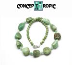  Colier din Crisopraz Neregulat Fatetat - Rotund - Accesorii Argint 925 - concepttropic - 245,00 RON