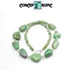  Colier din Crisopraz Neregulat Fatetat - Rotund - Accesorii Argint 925 - concepttropic - 271,00 RON