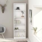 vidaXL Bibliotecă cu 5 rafturi, alb, 60x24x175 cm, PAL (800882) Biblioteca