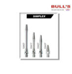 Bull's Darts szár Simplex extra rövid ezüst