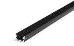 Topmet Uni12 alumínium LED profil, fekete (előlap: B, C, D) - A1020021 - szálban (A1020021)