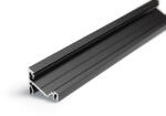 Topmet Corner14 alumínium LED sarok profil, fekete (előlap: E, F) - A4020021 - szálban (A4020021)