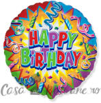 Flexmetal Baloane Folie Rotunde Happy Birthday 45 cm