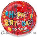 Flexmetal Baloane Folie Happy Birthday To You Rotunde