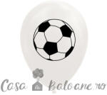 Globos Europe BV Baloane Latex Albe Minge Fotbal