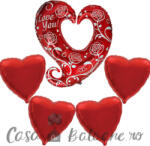 Flexmetal Set Baloane Love Valentine? s day Fete N5
