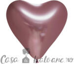 Globos Europe BV Baloane Latex Chromate Inima Rose Gold