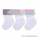NEW BABY Baba csíkos zokni New Baby fehér - 3 db - babamarket - 2 790 Ft