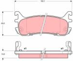 TRW set placute frana, frana disc TRW GDB3129 (GDB3129)