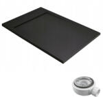 Radaway Teos F műmárvány zuhanytálca 180x80 black (HTF18080-54) (HTF18080-54)