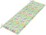 vidaXL Pernă bancă de grădină model frunze, 150x50x3 cm, textil oxford (314089)