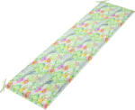 vidaXL Pernă bancă de grădină model frunze, 180x50x3 cm, textil Oxford (314095)